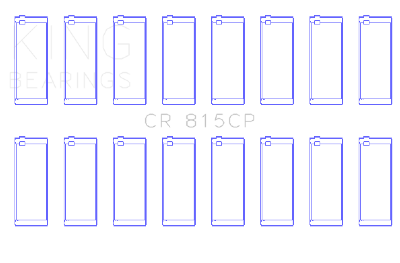 King Engine Bearings GM 287, 316, 347, 370,400, 421, 428, 455 Connecting Rod Bearing Set